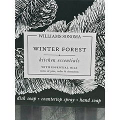 Williams Sonoma Winter Forest Kitchen Essentials 3 Piece Set Soap & Spray NEW