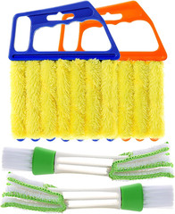 4Pcs Window Venetian Blind Cleaner Duster Tool,Washable 7 Fingers Dusting Cleane