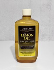 Original Weiman Natural Lemon Oil Furniture Polish Sunscreen 16 oz (40% Full).