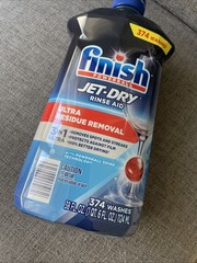 NEW Finish Jet-Dry Ultra 3 in 1 Residue Removal Rinse Aid & Drying Agent, 38 oz