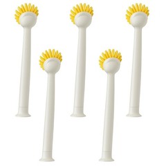 5-Pack Long Handle Dish Brush w/ Scraper & Suction Base – Kitchen Scrub Brush
