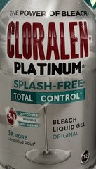 4 PACK- Cloralen Platinum Bleach Liquid Gel 20.29 Oz. for Home & Commercial Use