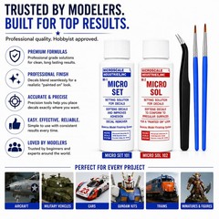 Decal Setting Solution-Micro Scale Micro Sol 102 + Micro Set 101 Package Decal