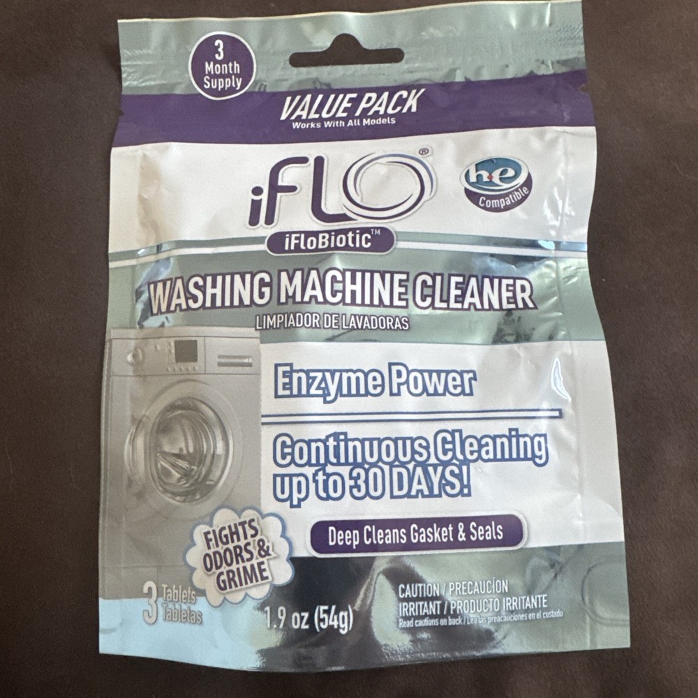 iFLO Washing Machine Cleaner Tablets – Powerful Washer Machine Cleaning and De