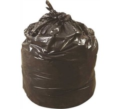 40 in. x 46 in. 0.9 mil 45 Gal. Black Low-Density Trash Bags – pack of 100