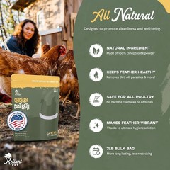 Chicken Dust Bath – 7lbs, Natural Dust Bath for Chickens – Ideal Chicken Dus…