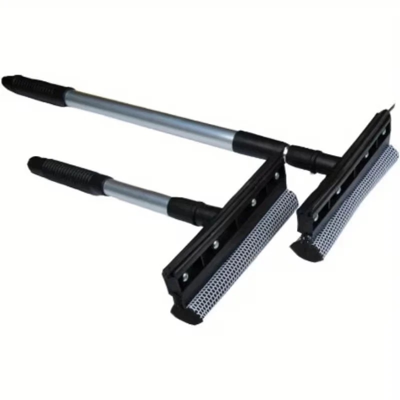 Adjustable Extendable Car Windshield Cleaner with Sponges Rubber Squeegee,Brush.