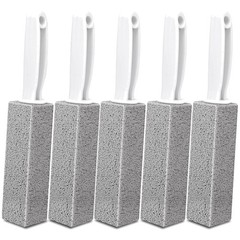 5 Pack Pumice Stone for Cleaning, Pumie Scouring Stick with Handle, Pumice Stone