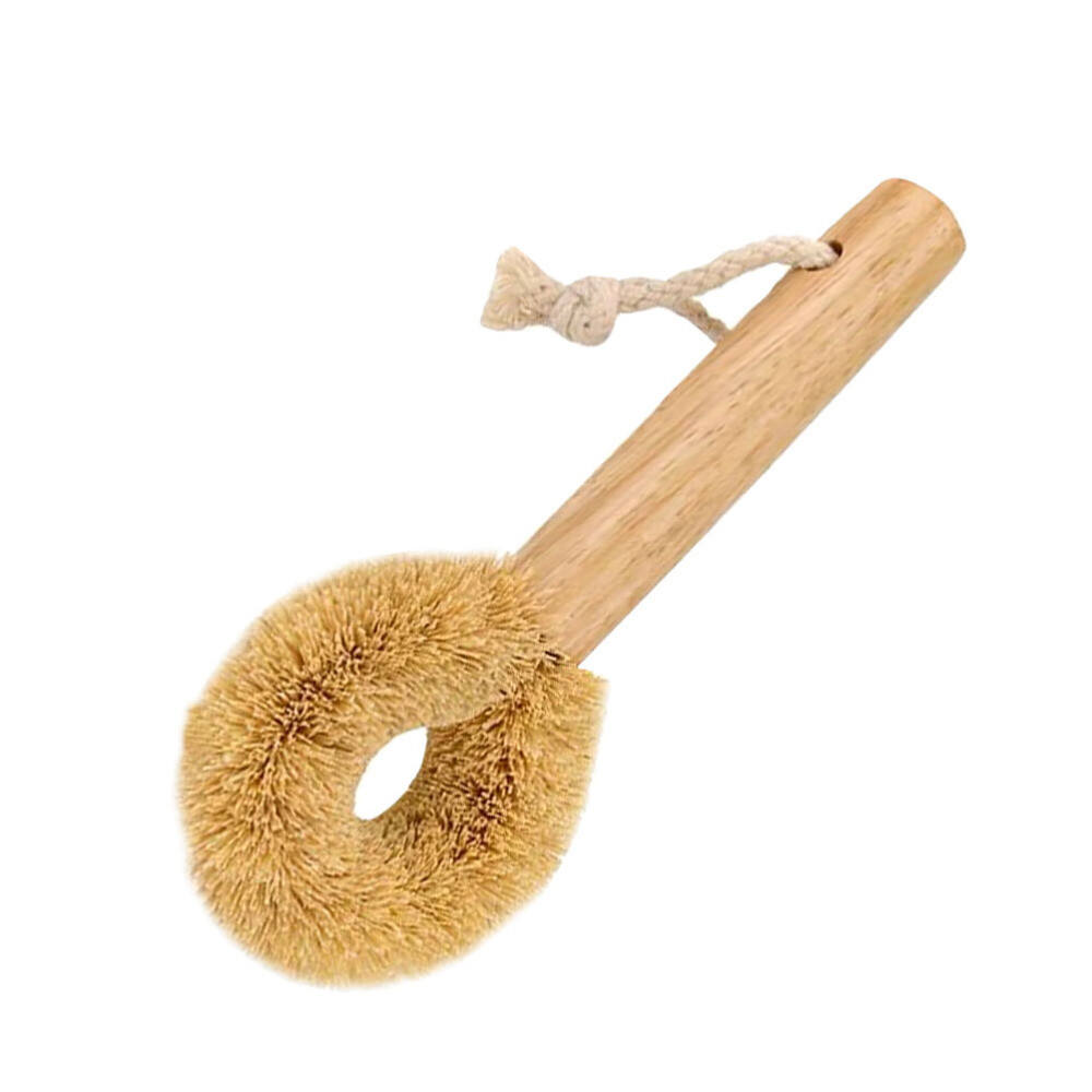 1PC Practical Pan Brushes with Wood Handle Natural Pot Brushes Wooden Dish Brush