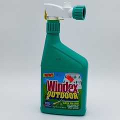 Windex Outdoor Concentrated Glass Cleaner Easy To Use 32 fl oz Garden Hose NEW