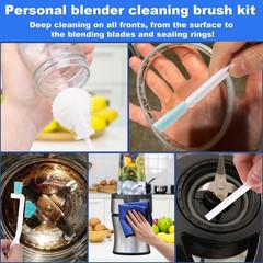 7 Pcs Personal Blender Cleaning Brush Set for Portable/Smoothie/Small/Mini an…