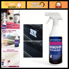 Heavy Duty Adhesive Remover Spray – Sticker Eraser for Cars, Glass, Plastic, Met
