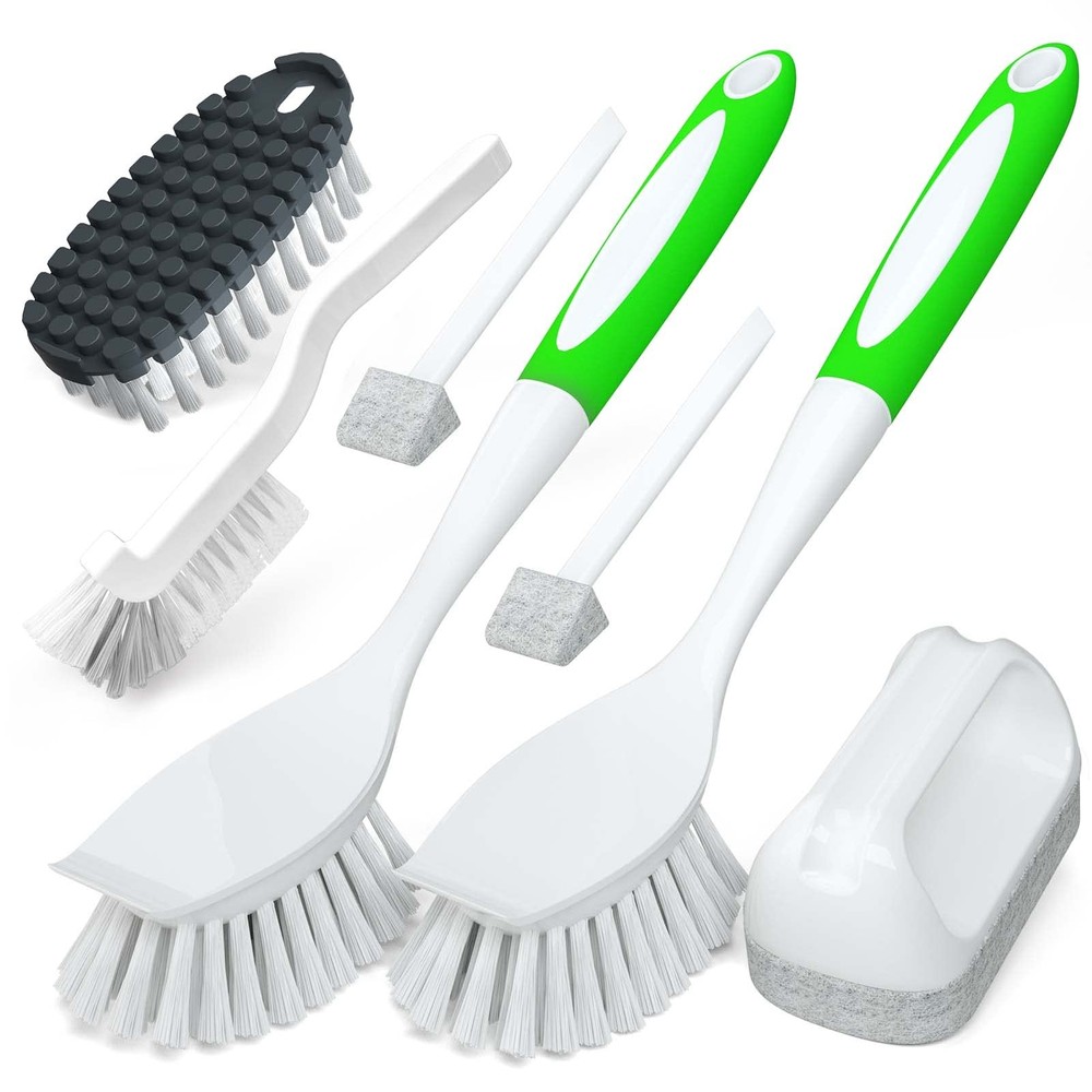 5Pack Kitchen Cleaning Brush, Green