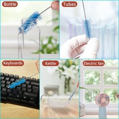 Bottle Cleaning Brushes, 8 Inch Nylon Tube Brush Set