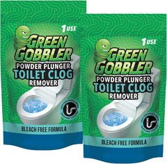 POWDER PLUNGER Toilet Bowl Clog Remover – 2 Pack Net WT 16.5 Oz