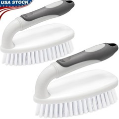 Heavy Duty Cleaning Brush Ergonomic Grip Non Slip Durable Bristles Easy Storage