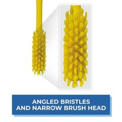 Slip-Resistant Narrow Dish Brush for Kitchens and Bathrooms – 11-Inch Heavy Duty