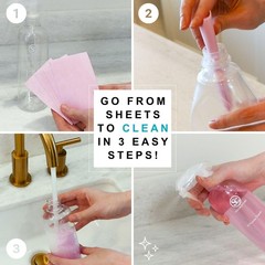 : All Purpose Lemon Scent Cleaning Sheets + Bonus Sample Pack (Multi-Surface …