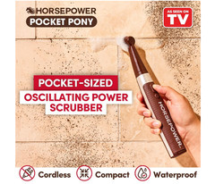 Horsepower Pocket Pony Power Scrubber Waterproof, Cordless NEW – Free Shipping