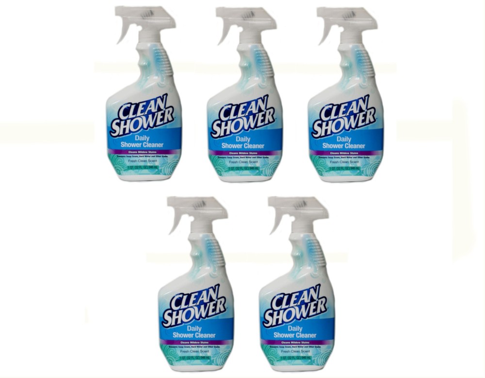 Clean Shower Original Daily Shower Spray, 32oz. – Pack of 5