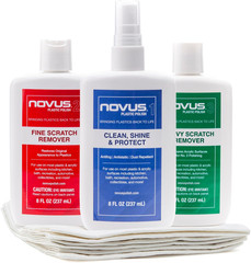 -PK1-8 Plastic Clean & Shine #1 Fine Scratch Remover #2 Heavy Scratch