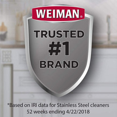 Weiman Stainless Steel Sink and Cookware Cleaner and Polish with Microfiber Clot