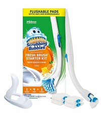 Scrubbing Bubbles Toilet Bowl Cleaning System Starter Kit Flushable Disposable