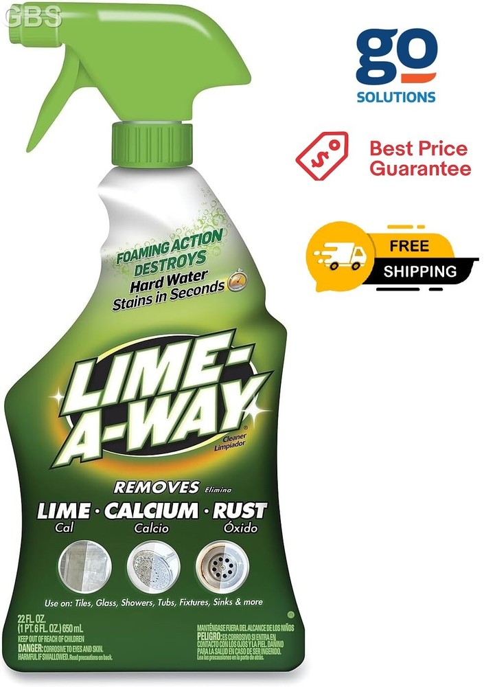 Cleaner, 22 Fluid Ounce Calcium Lime Cleaner and Rust Remover CLR Lime…