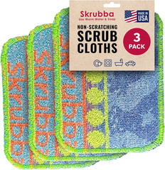 Wet-It Skrubba Non-Scratch Scouring Pad – European Scrubby Sponge for Kitchen Cl