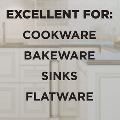 Weiman Stainless Steel Sink and Cookware Cleaner and Polish with Microfiber Clot