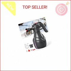 LuxBlue Electric Foam Sprayer Car Wash, 3000mAh Battery Powered Car Foam Sprayer