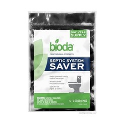 Septic System Saver Enzymatic Treatment 12 Pouches One Year Supply Bacteria