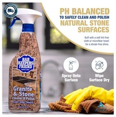 Granite Stone Cleaner Polish 25.4 oz Citrus pH Balanced Quartz Marble Spray