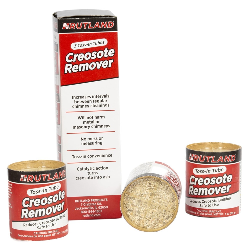 RUTLAND Creosote Remover, Toss-In Canisters for Fireplaces & Wood Stoves, Eas…