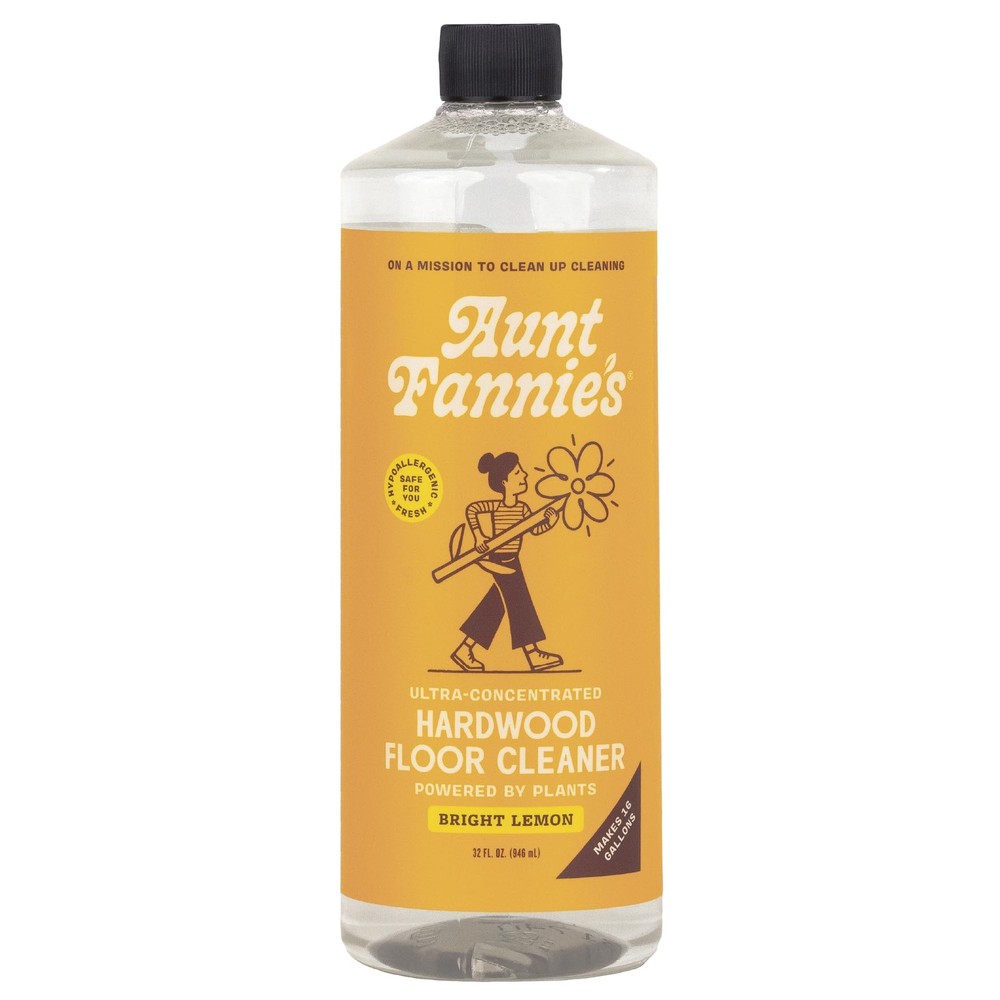 Aunt Fannie’s Hardwood Floor Cleaner Vinegar Free Lemon 32 oz Pack of 1 Makes Up