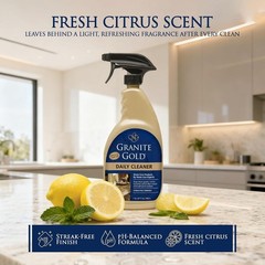 Granite Gold Daily Stone Cleaner Spray 32 fl oz Granite Marble Quartz