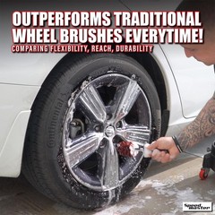 Wheel Brush (Combo Brushes) | Memory Foam Bristles | Safe on All Wheel Types …