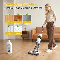 Floor Cleaning Solution 2 Pack for Tineco & Robot Vacuums – Concentrated Formula