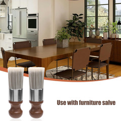 2pcs Salve Brush for Leather Furniture, Wood & Leather Cleaning Brush with Soft