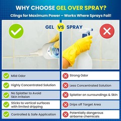 Mold Stain Remover Power Gel Cleaner for Front Loader Washing Machine Seal 7oz
