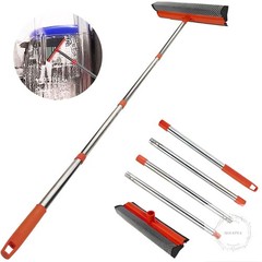 Window Squeegee for Window Cleaning, Squeegee Window Cleaner Tool 2 in 1 Car