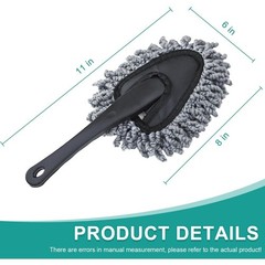 2 Pack Super Soft Microfiber Duster Brush for Car Dashboard Cleaning Home