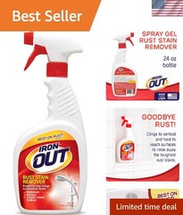 Multi-Surface 24 oz Rust Stain Remover Spray – No-Scrub & Septic Safe Cleaner