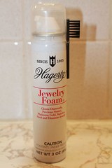 HAGERTY JEWELRY FOAM AEROSOL SPRAY CAN WITH BRUSH GOLD PLATINUM TITANIUM SS