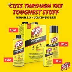 Goof Off Fg653 Professional Strength Remover, Pourable 16-Ounce,liquid