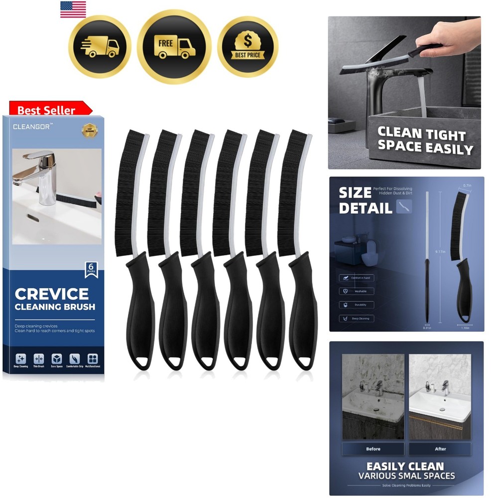 Crevice Cleaning Brushes, Cleaner Scrub Brush Tool for Hard to Tight Space, …