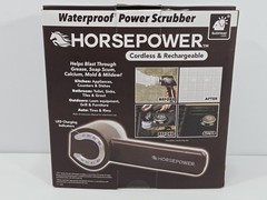 Horsepower Waterproof Power Scrubber Cordless and Rechargeable Open Box