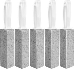5-Pack Toilet Pumice Stone with Handle Hard Water Ring Cleaner Toilet Bowl Scrub