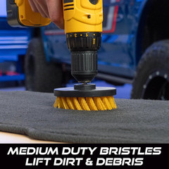 VIKING Drill Powered Carpet Cleaning Brushes for Car, Interior Cleaning Brush, B