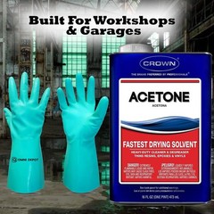 100% Pure Crown Acetone Solvent Cleaner Fast-Evaporating Liquid Cleaning